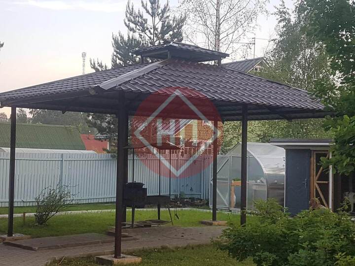 навес для зоны отдыха с мангалом
