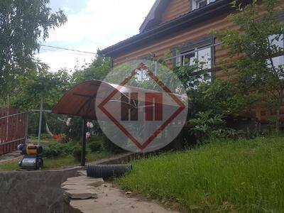 навес для деревянного дома, арочная кровля