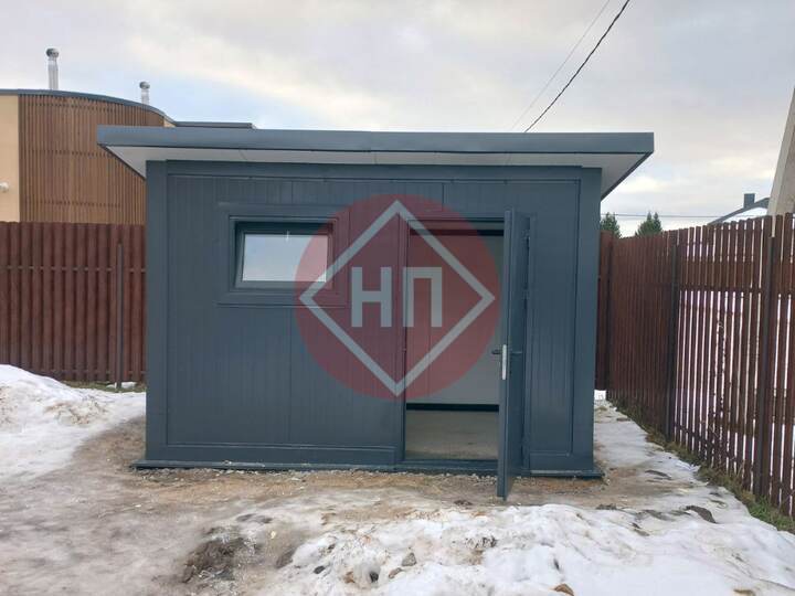 теплый гараж из сэндвич-панелей